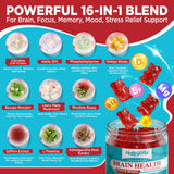 HOLLEGEND Brain Health Gummies in a bowl