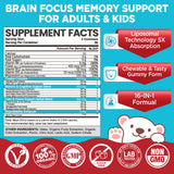 HOLLEGEND Brain Health Gummies packaging side view