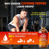 HOLLEGEND Cayenne Pepper Tincture bottle with serving suggestion