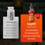 HOLLEGEND Cayenne Pepper Tincture ingredients list on packaging