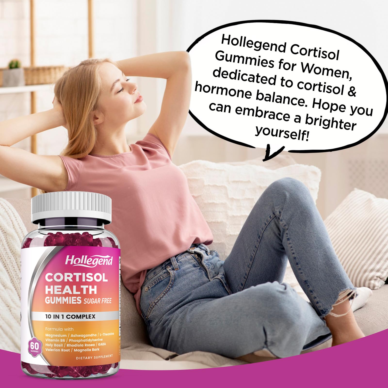 HOLLEGEND Cortisol Gummies ingredients list