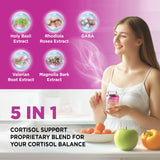HOLLEGEND Cortisol Gummies on a wooden table