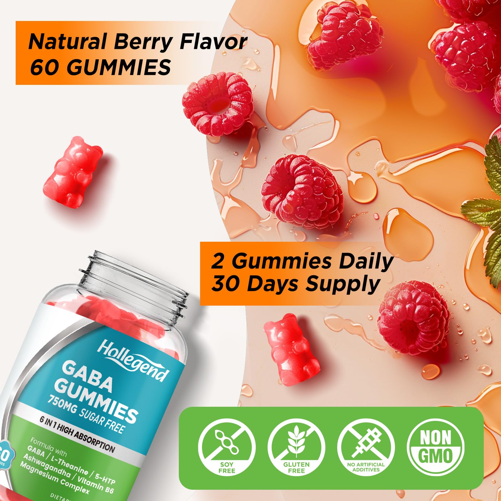 HOLLEGEND GABA Gummies in hand