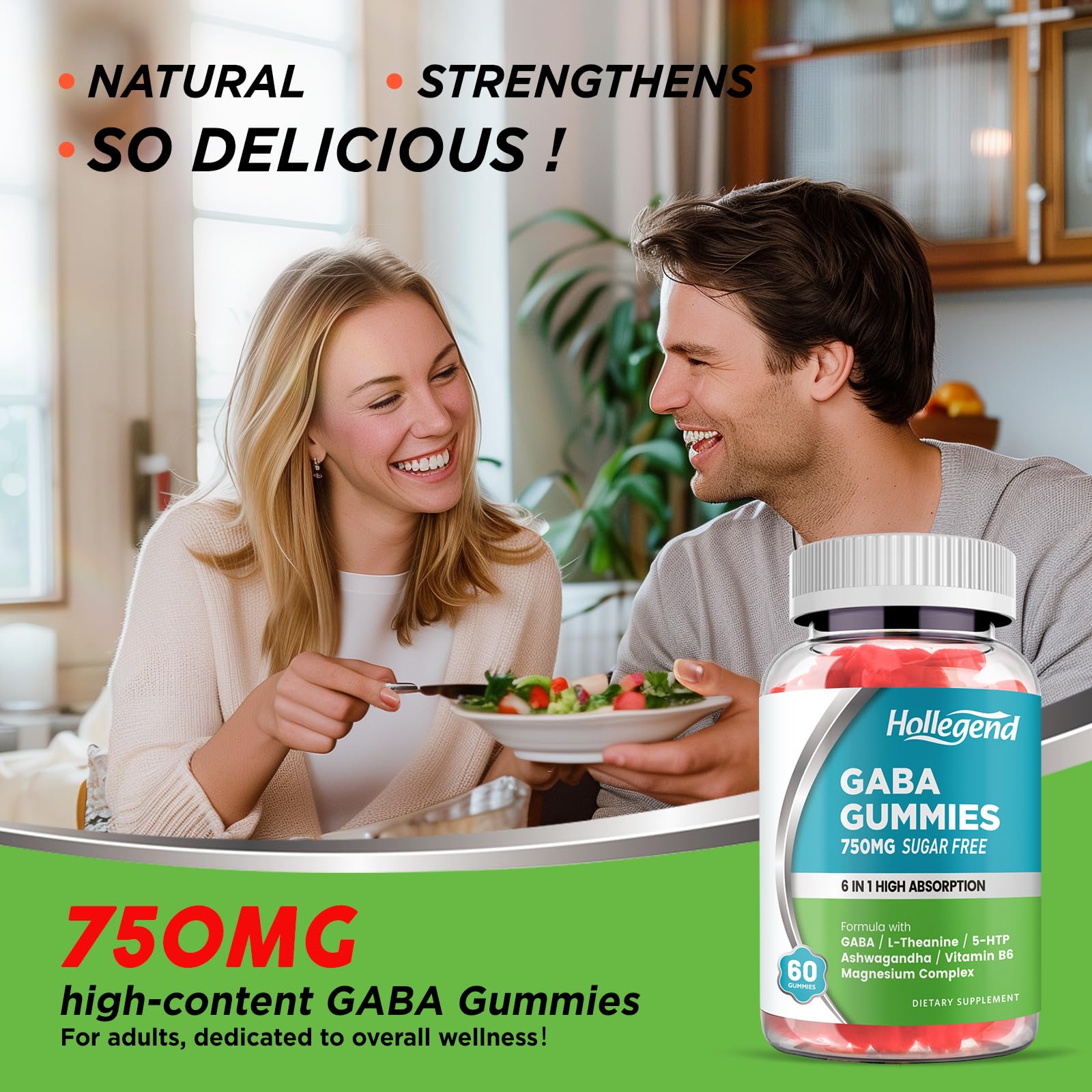 HOLLEGEND GABA Gummies ingredients list