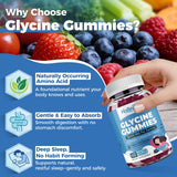 HOLLEGEND Glycine Gummies 3000MG with fresh blueberries