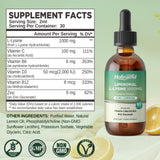 HOLLEGEND L-Lysine Liquid Drops bottle side view