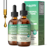 HOLLEGEND L-Lysine Liquid Drops front view with packaging