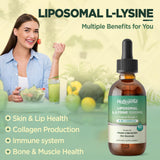 HOLLEGEND L-Lysine Liquid Drops liquid dropper close-up