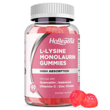 HOLLEGEND L-Lysine Monolaurin Gummies front view with packaging