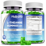 HOLLEGEND L-Theanine Gummies front view with lemon flavour