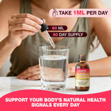 HOLLEGEND Liposomal Drops in a glass of water