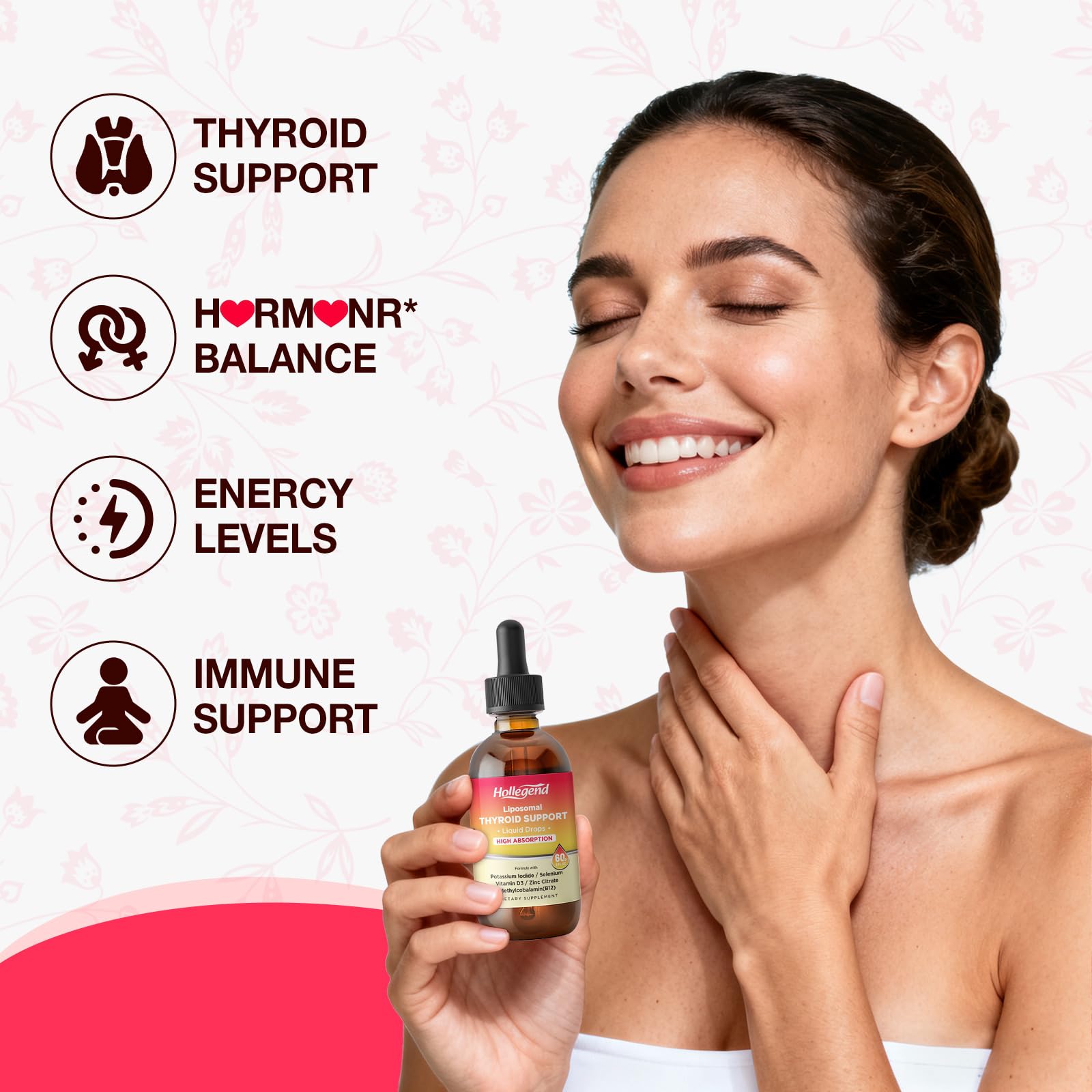 HOLLEGEND Liposomal Drops on a kitchen counter