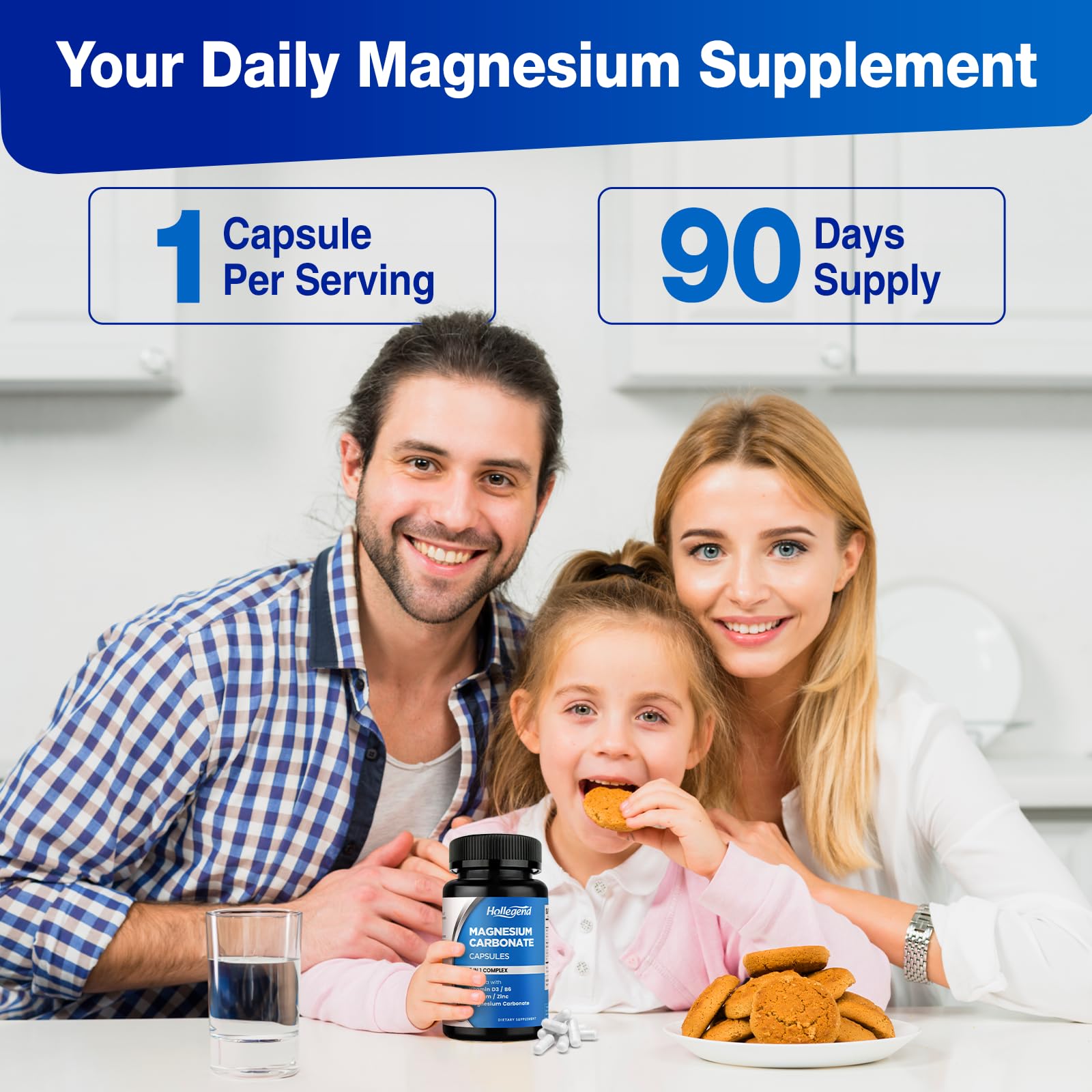 HOLLEGEND Magnesium Carbonate Supplement 500mg lifestyle scene