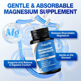 HOLLEGEND Magnesium Carbonate Supplement 500mg on a wooden table