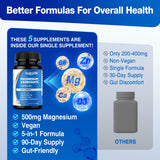 HOLLEGEND Magnesium Carbonate Supplement 500mg with measuring spoon