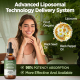 HOLLEGEND Oregano Oil Drops 150g packaging