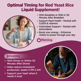 HOLLEGEND Red Yeast Rice Liquid Supplement bottle on a kitchen counter