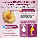 HOLLEGEND Red Yeast Rice Liquid Supplement packaging with ingredients list