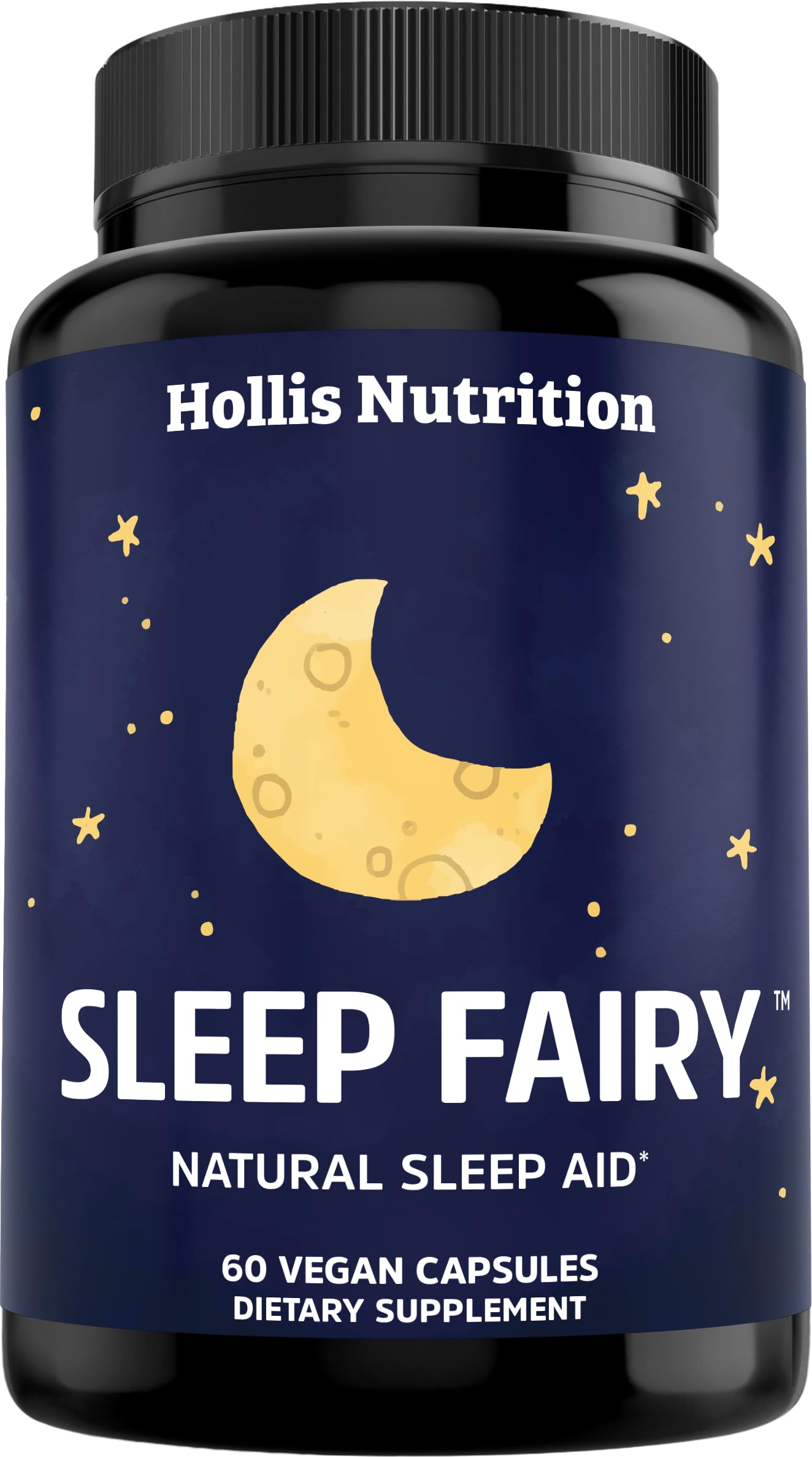 Hollis Nutrition Sleep Fairy Natural Sleep Aid capsule bottle front view
