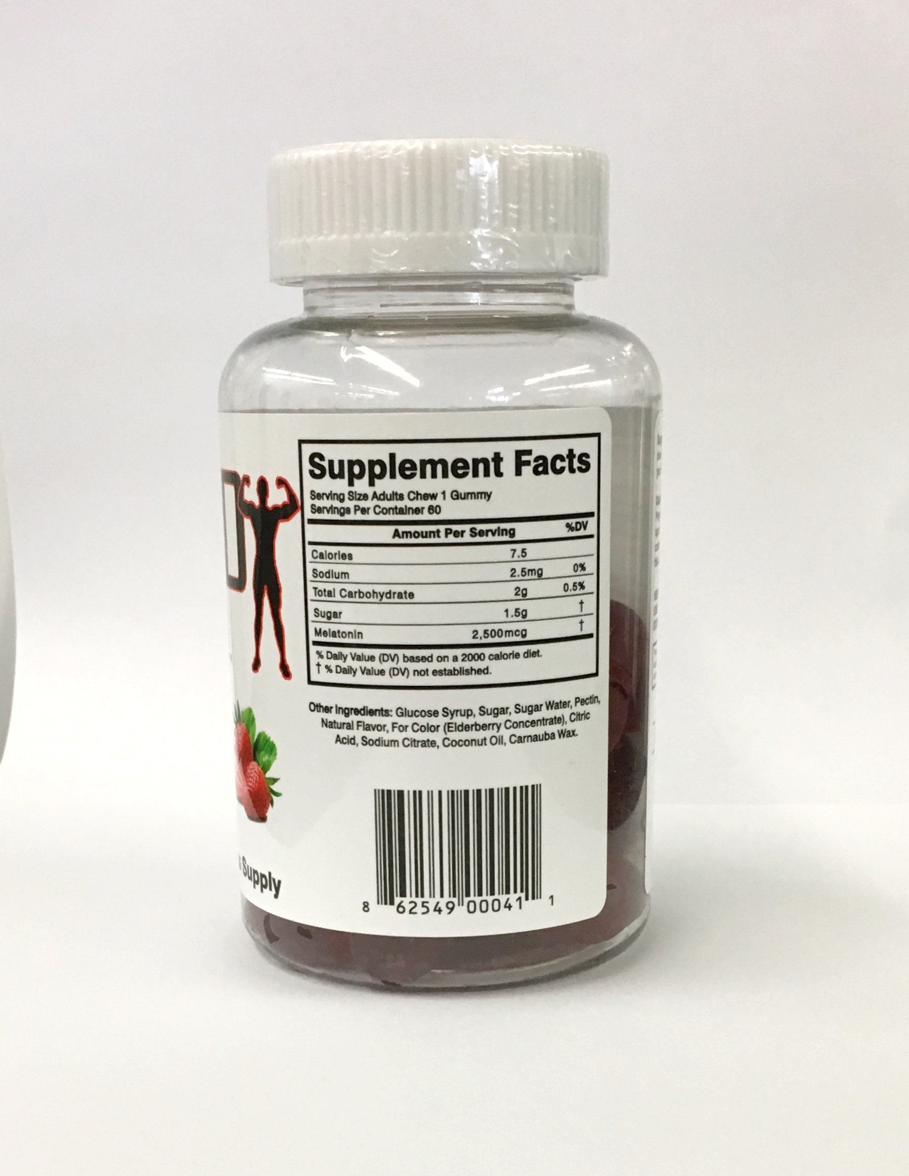 Hollywood Supps Melatonin Gummies in a hand for size reference