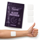 Homi Wellness Sleep Patches front view with packaging