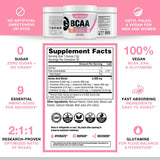 Honey Badger BCAA + EAA Powder 118g ingredients list