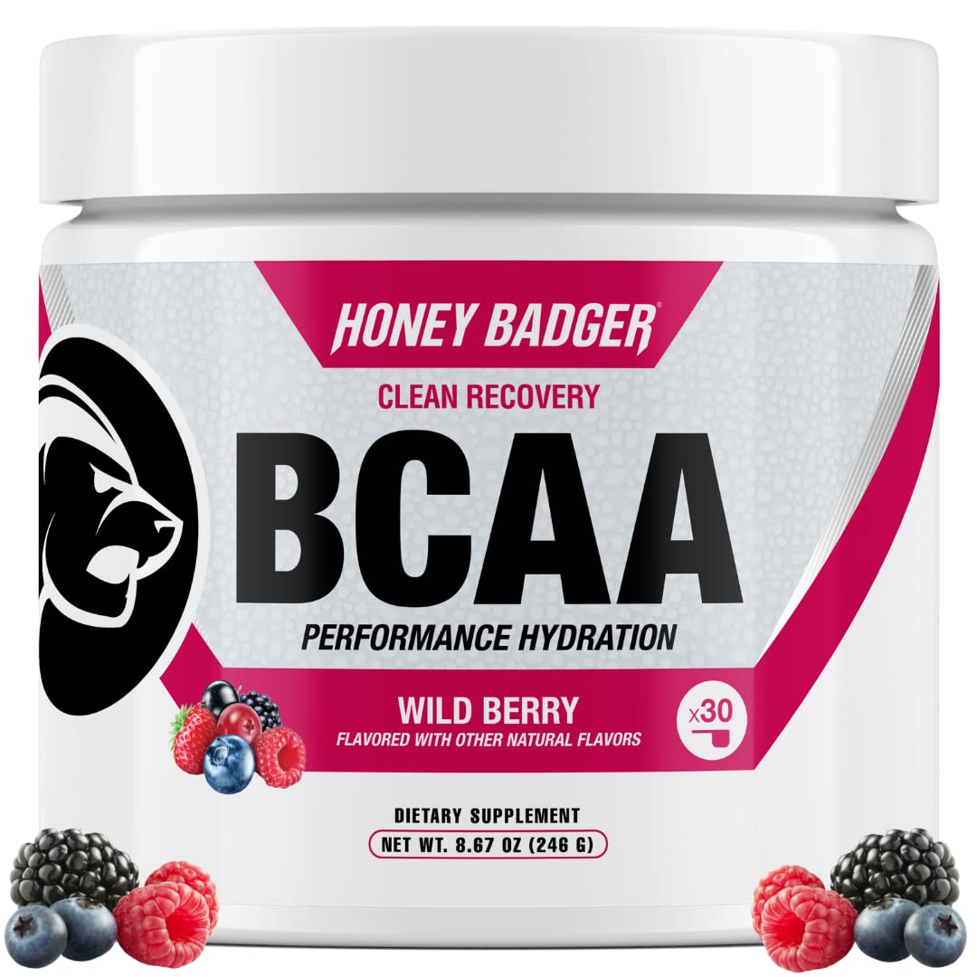 Honey Badger BCAA + EAA Powder 150g front view