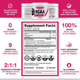 Honey Badger BCAA + EAA Powder 150g nutritional information