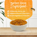 HONEYBEEZONE Bee Pollen Granules on yogurt