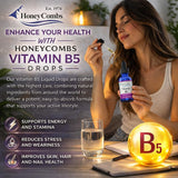 HoneyCombs Liquid Vitamin B5 Extract 50mg label close-up