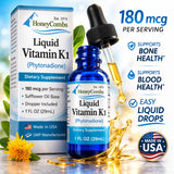 HoneyCombs Liquid Vitamin K1 Drops 82g with measuring spoon