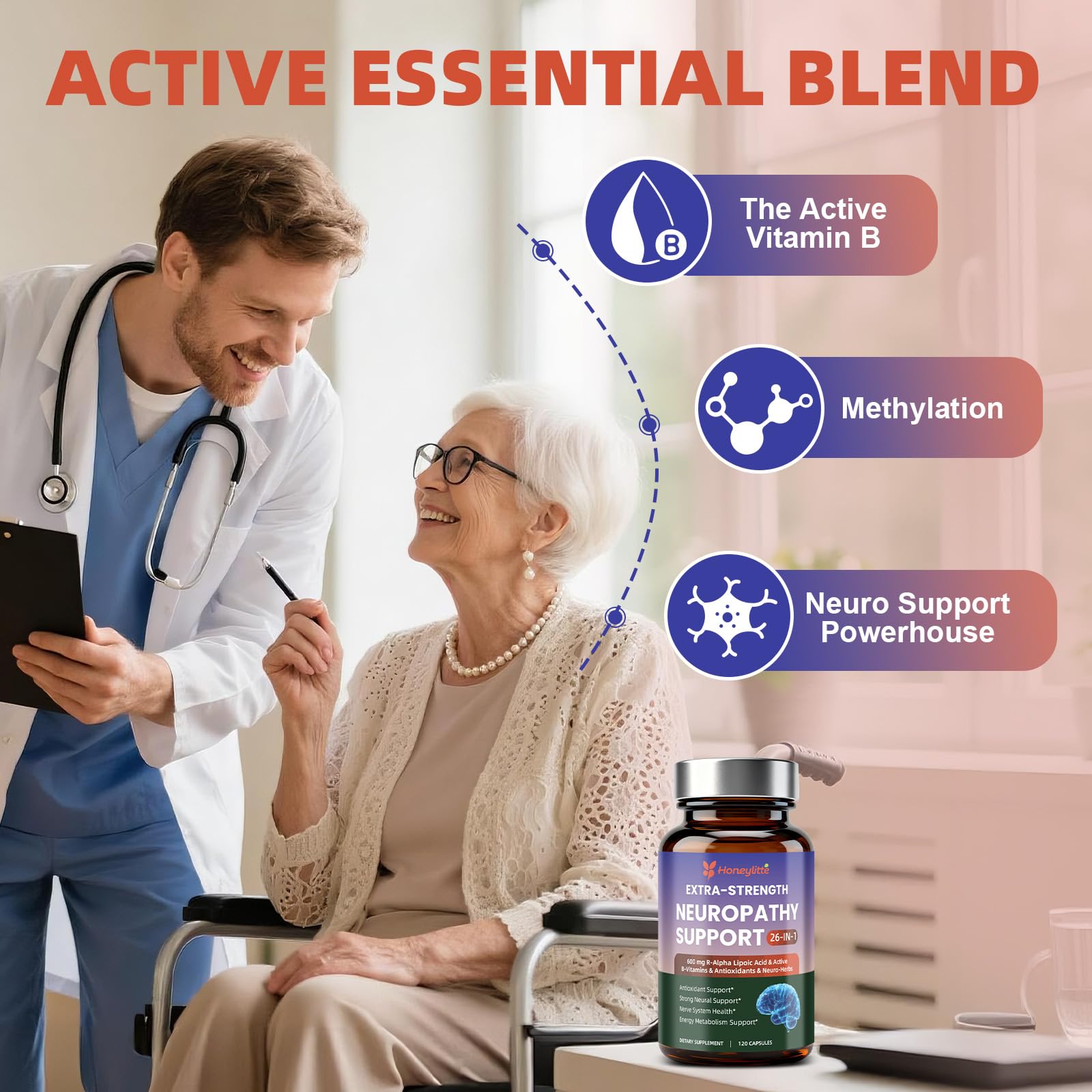 Honeylitte 26-in-1 Nerve Health Formula ingredients list
