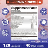 Honeylitte 26-in-1 Nerve Health Formula with a measuring spoon
