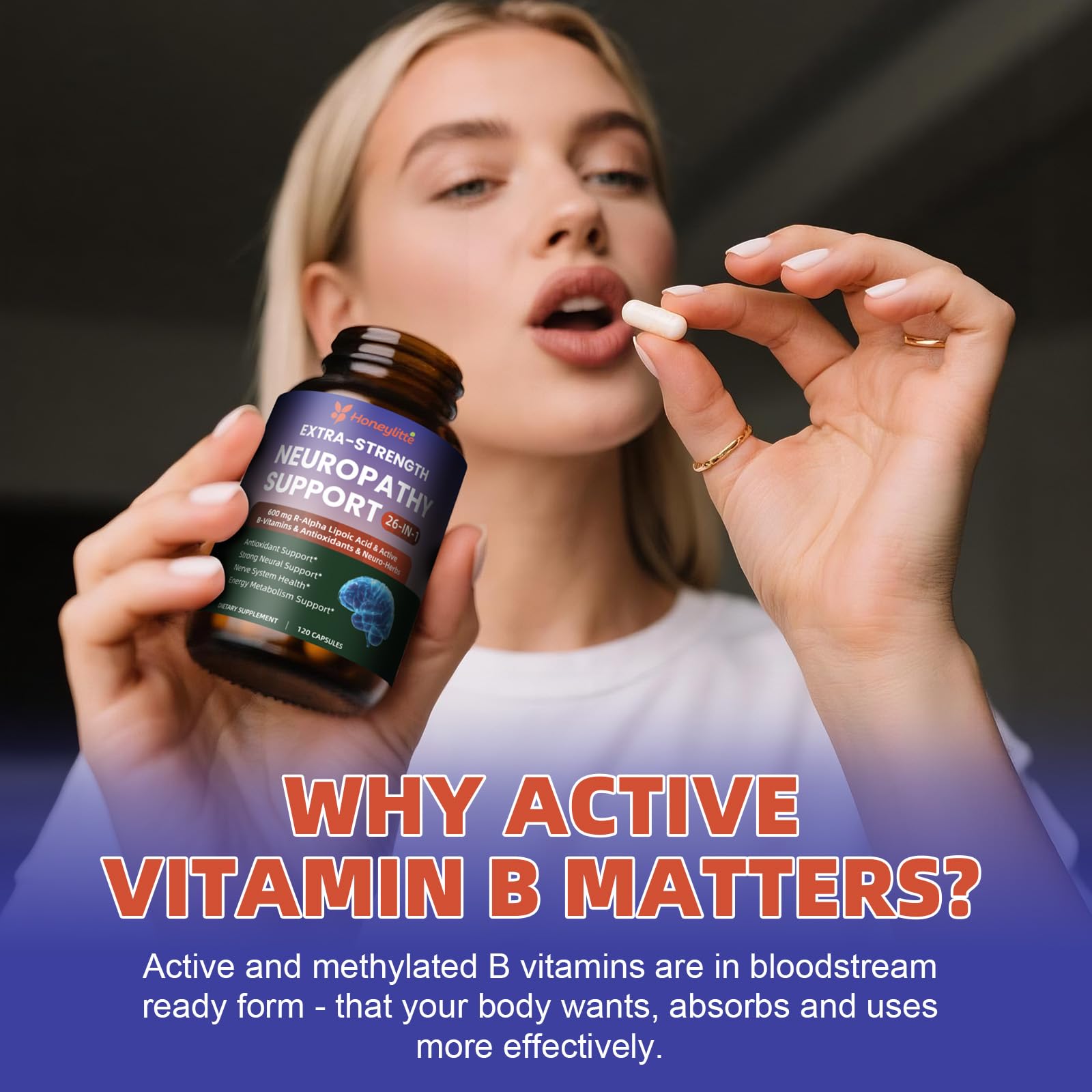 Honeylitte capsules in a hand