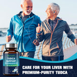Honeylitte TUDCA Liver Extract 1200mg displayed on a kitchen counter