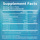 HOOLOO Hemp Gummies Grape flavour close-up