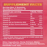 HOOLOO Hemp Gummies Omega 3-6-9 nutrition facts