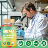 HOOLOO Hemp Gummies on a wooden table