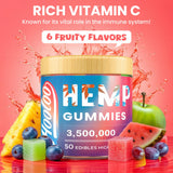 HOOLOO Hemp Gummies package side view showing nutritional information
