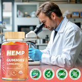 HOOLOO Hemp Gummies pineapple flavour close-up