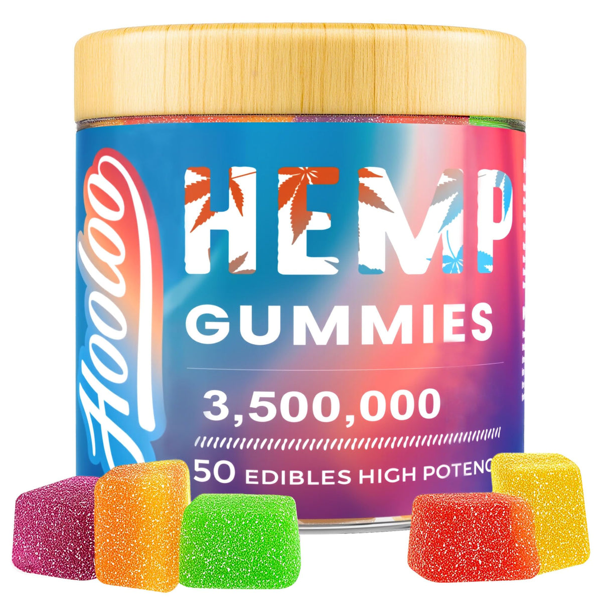 HOOLOO Omega 3-6-9 Gummies front view with packaging