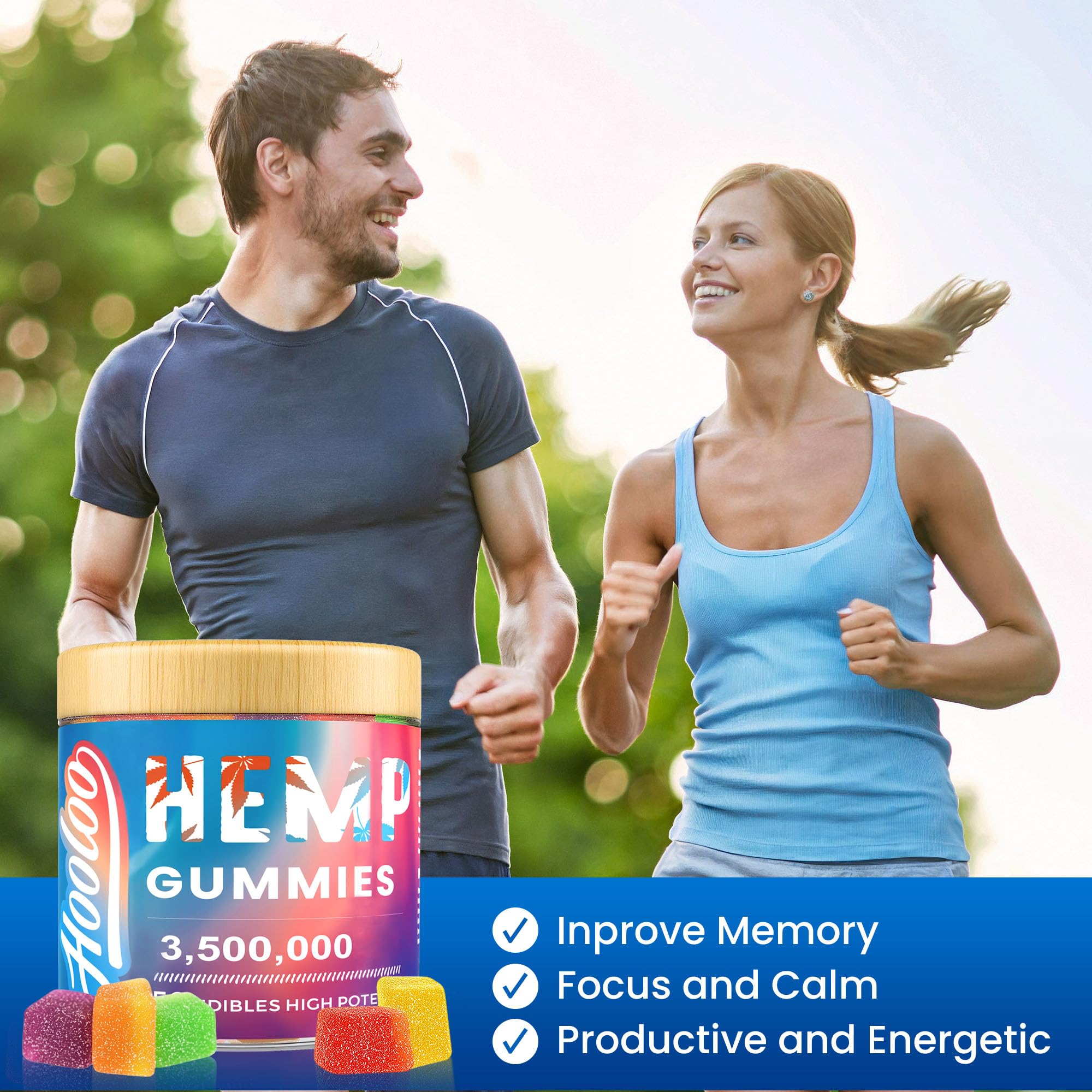 HOOLOO Omega 3-6-9 Gummies Grape flavour close-up