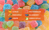 HOOLOO Omega 3-6-9 Hemp Gummies with a glass of water