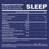 HOOLOO Sleep Gummies 10mg Melatonin with a nightstand setting