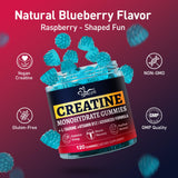 Hoozzch Blueberry Creatine Gummies on a fitness mat