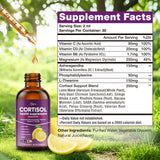 Hoozzch Cortisol Support Liquid Drops 60ml with dropper