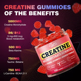 Hoozzch Creatine Monohydrate Gummies close-up of gummies