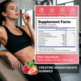 Hoozzch Creatine Monohydrate Gummies with a measuring tape