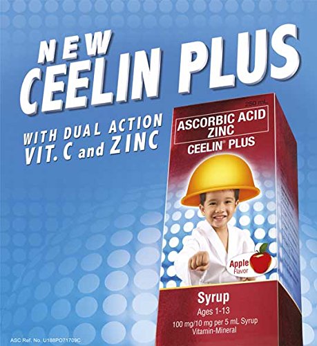 HOPESO Ceelin Plus apple flavoured syrup bottle front view