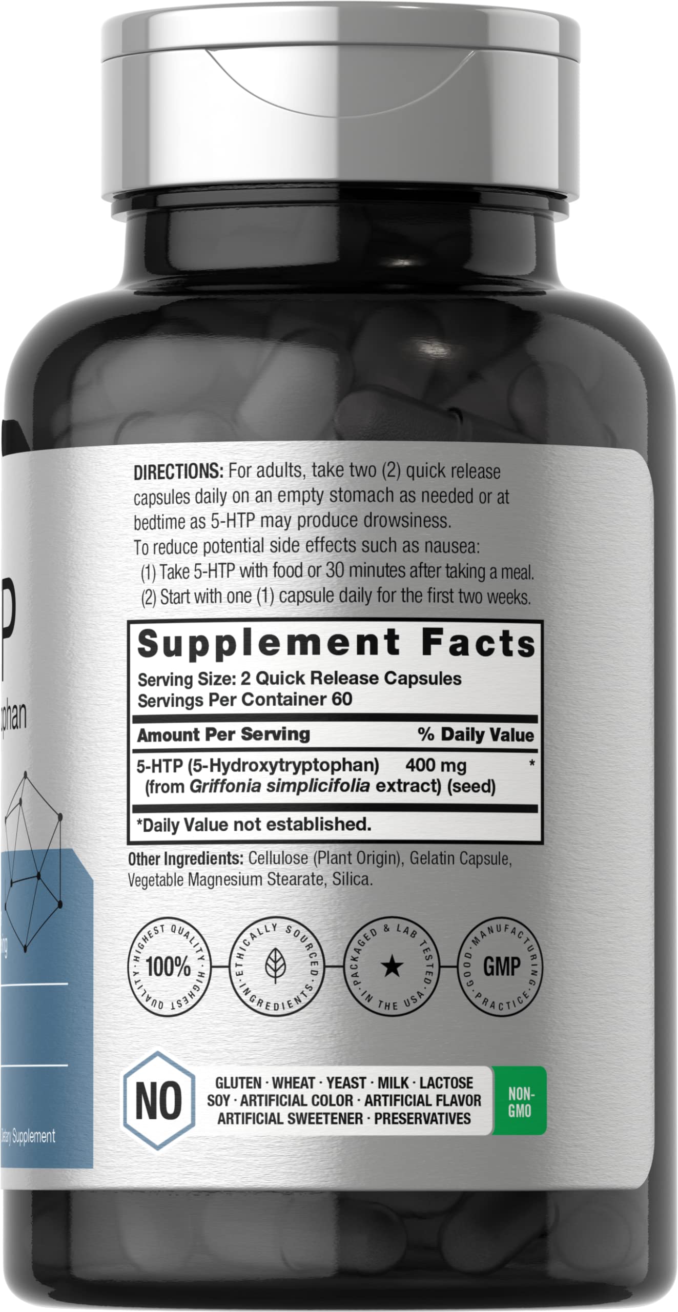 Horbäach 5-HTP quick-release capsules side view